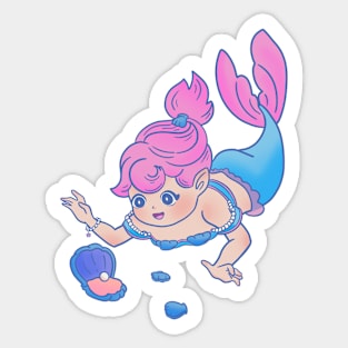 Pearl mermaid Sticker